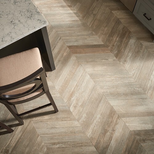 Glee chevron tile flooring | Frazee Carpet & Flooring