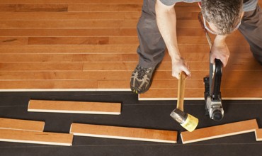 Hardwood installation | Frazee Carpet & Flooring