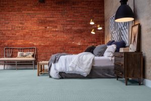 Brick wall design of bedroom | Frazee Carpet & Flooring